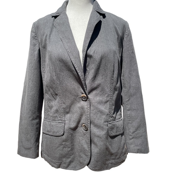 J. Jill Blazer Jacket XS Grey Lightweight - Picture 1 of 13